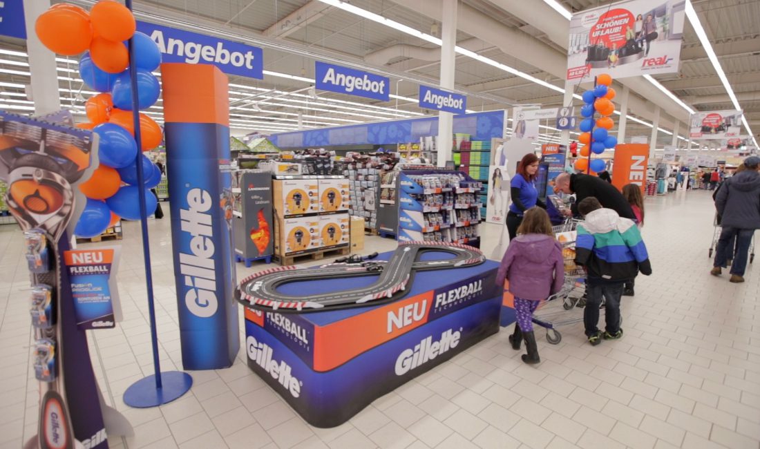 Projekte-UGW-Gillette-Promotion-Standaufbau